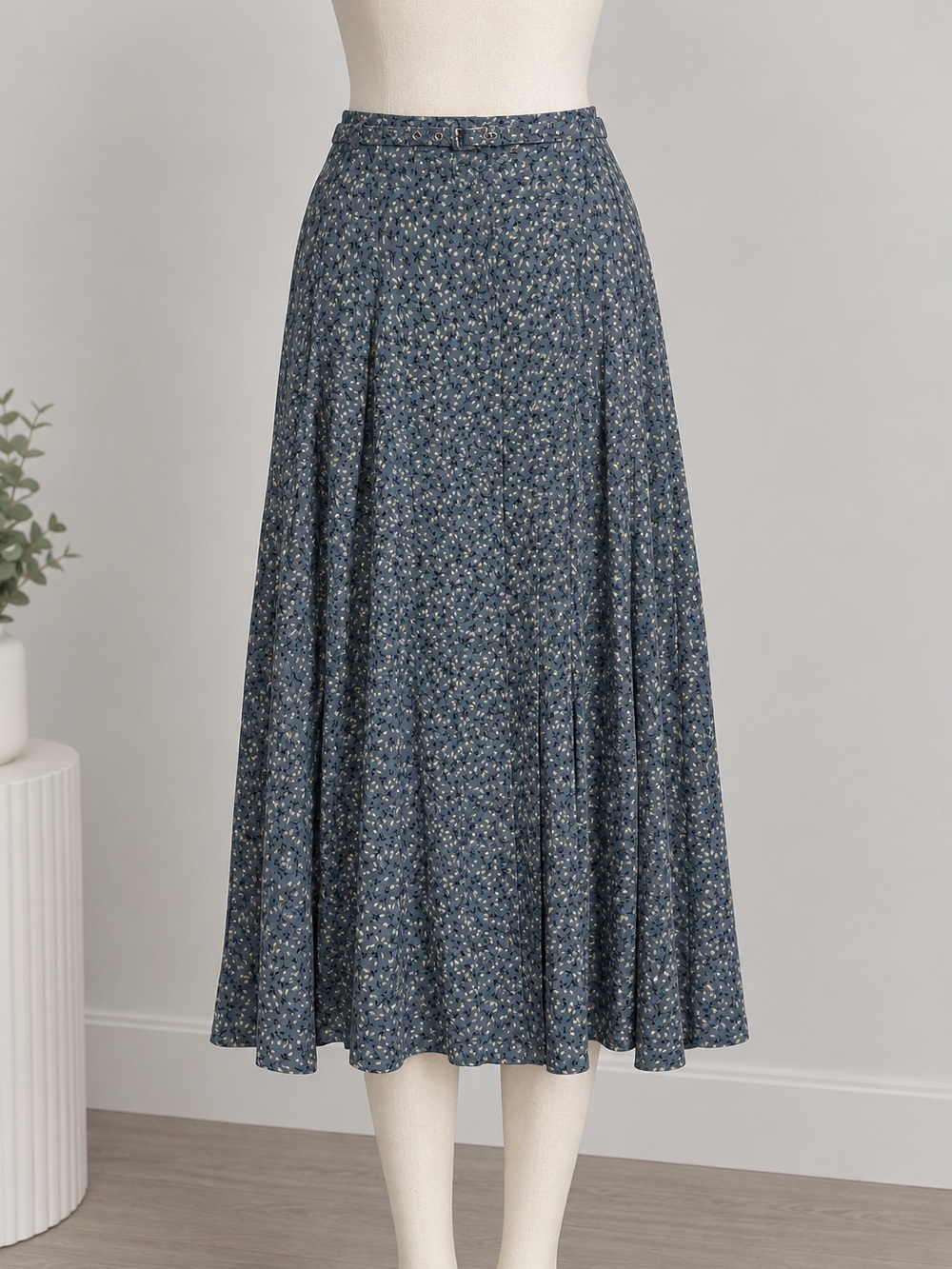 Vintage 90s Sag Harbor Floral Rayon Maxi Skirt - Size Large